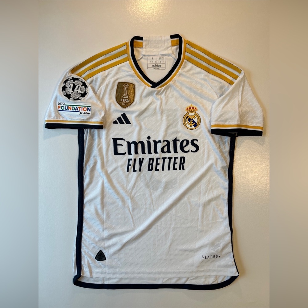 Size S - Men’s Real Madrid Champions League Bellingham Player Version Jersey